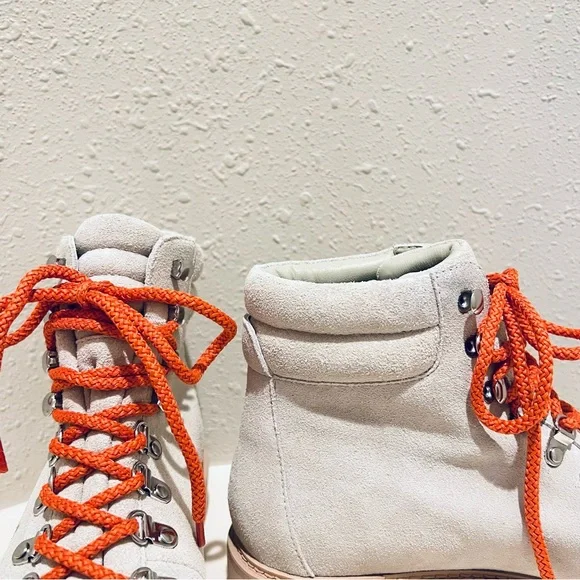 Greats Lorimer Suede Ivory Women’s Ankle Hiker Boots Size 10 NWT